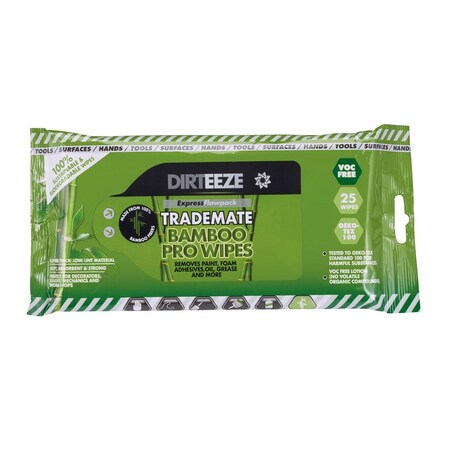 Dirteeze-Us Dirteeze Trademate Bamboo Pro Wipes, Flow Pack, 25 Wipes, PK24 DGBF24US